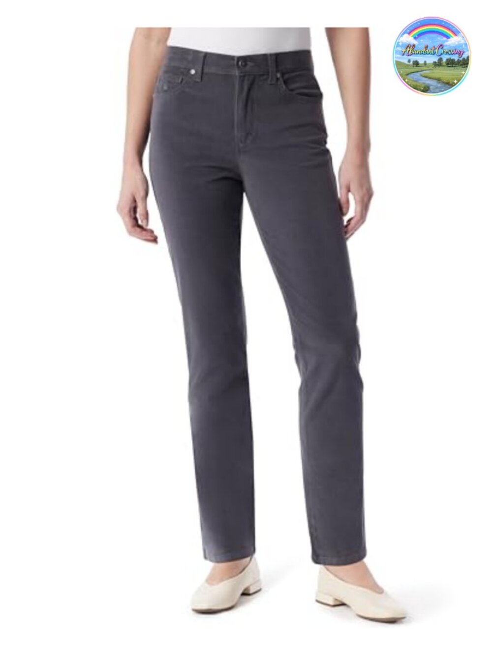 Gloria Vanderbilt Amanda Corduroy Slim High Rise Pant Women's Size 29